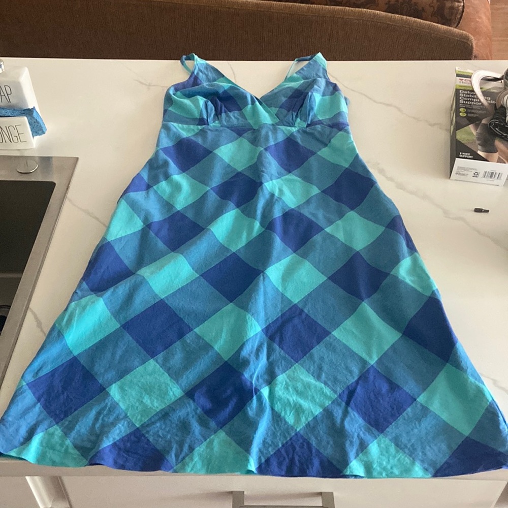 Isaac Mizrahi spaghetti strap plaid summer dress